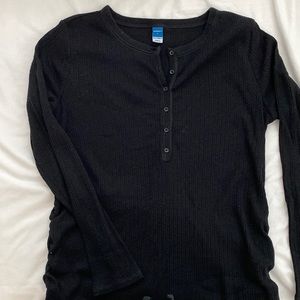 Old Navy maternity long sleeve Henley top large